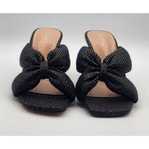 BCBGeneration Women's Rooba Black Slip in Sandals Shoes Size 5 M - New